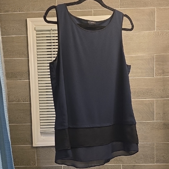 Ann Taylor Sleeveless Chiffon Tiered Top - Picture 3 of 16